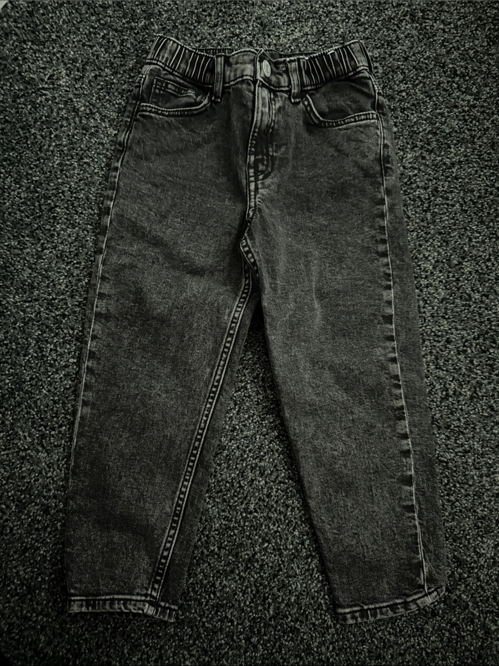 Kid’s Black Washed Jeans - Classic Straight Fit